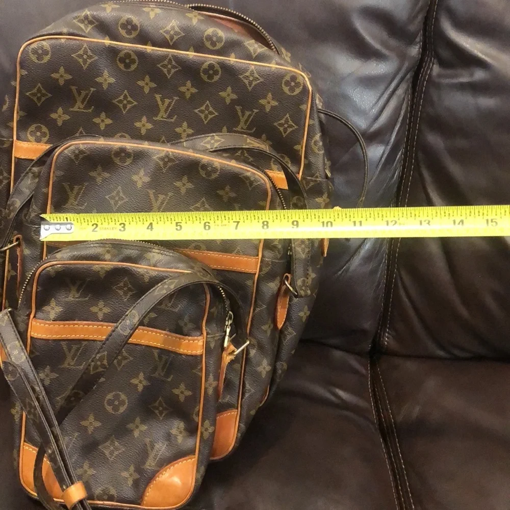 LOUIS VUITTON LV Danube Monogram Crossbody Messenger Bag PM / MM / GM Authentic